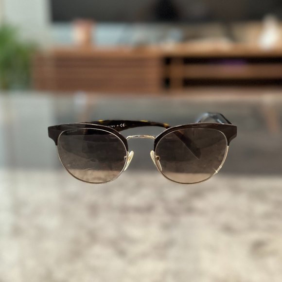 PRADA PR 61TS BROWN/PALE GOLD SUNGLASSES main image 9